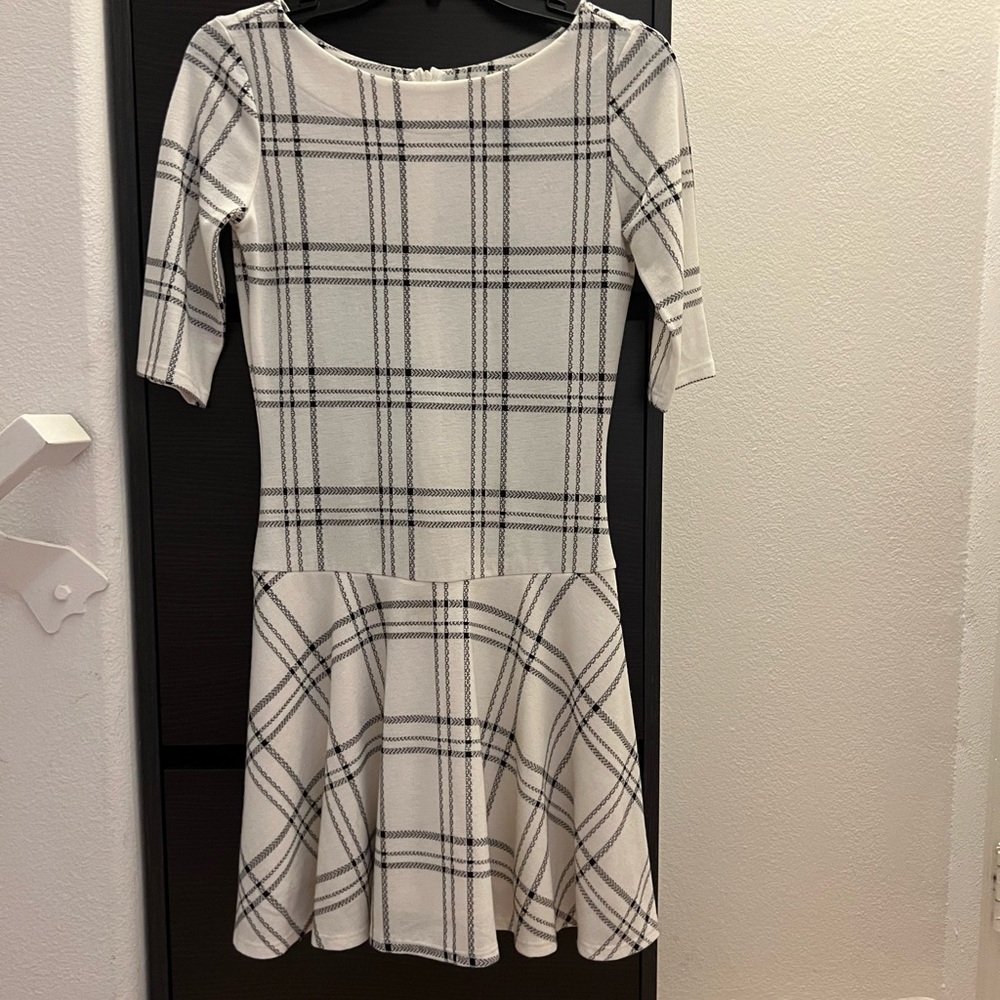 Aqua mini drop waist knit dress